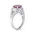 Pink Topaz and Diamond Ring in 10K White Gold