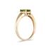 1.20ct Oval Cut Peridot & Diamond Ring in Yellow Gold