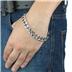 Stainless Steel Mens Curb Chain Bracelet 8.5 Inch