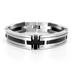 Stainless Steel Black Plated Mens Bracelet (15mm) - 8.5 Inches