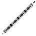 Stainless Steel Black Plated Mens Bracelet (15mm) - 8.5 Inches