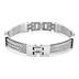 Stainless Steel Triple Cable Link Bracelet (11mm) - 8.75 Inch