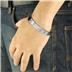 Stainless Steel Triple Cable Link Bracelet (11mm) - 8.75 Inch