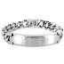 Stainless Steel ID Bracelet (14mm) with Curb Chain - 8.5 Inches