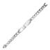 Stainless Steel ID Bracelet (14mm) with Curb Chain - 8.5 Inches