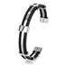 Stainless Steel Blackplated Cable Cuff Bracelet