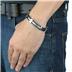 Stainless Steel Blackplated Cable Cuff Bracelet