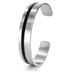 Stainless Steel Black Plated Cuff Bracelet