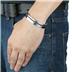 Stainless Steel Black Plated Cuff Bracelet