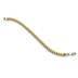 Stainless Steel Mens Two-Tone Goldplated Franco Box Chain Bracelet
