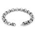 Stainless Steel Mens Large Polished Rolo Chain Bracelet