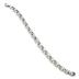 Stainless Steel Mens Large Polished Rolo Chain Bracelet