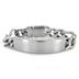 Mens Engraveable Stainless Steel ID Bracelet with Hidden Clasp