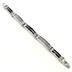 Stainless Steel Mens Cable and Black Carbon Fiber Bracelet