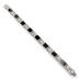 Titanium Mens Square Black Carbon Fiber Bracelet