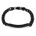 Stainless Steel Black-plated ID Bracelet