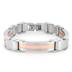 Stainless Steel Gold Plated Brushed Finished Mens Bracelet