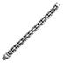 Stainless Steel and Black Rubber Brushed Mens Bracelet