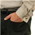 Stainless Steel CZ Black Trim Cuff Links