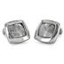 Stainless Steel Square Textured Grid Cuff Links