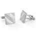 Stainless Steel Polished Mother of Pearl Inlay Cufflinks