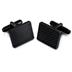Stainless Steel Blackplated Black Carbon Fiber Cuff Links