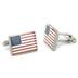 Stainless Steel American Flag Cuff Links