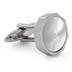 Stainless Steel with White Shell Cuff Links