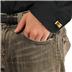 Goldtone Stainless Steel with White Stripes Cuff Links