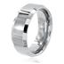 Beveled Edge Polished Tungsten Carbide Ring (8mm)
