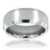 Beveled Edge Polished Tungsten Carbide Ring (8mm)