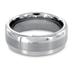Domed Brushed and Polished Tungsten Carbide Ring (8mm)