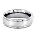 Polished Grooved Tungsten Carbide Ring (7mm)
