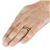 Beveled Edge Tungsten Carbide Ring with Gold Plated Inlay (8mm) 