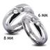 Tungsten Carbide Classic CZ Band Ring