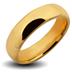 Tungsten Carbide Gold IP Classic Band Ring