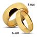 Tungsten Carbide Gold IP Classic Band Ring