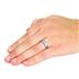 Tungsten Carbide Ring with Rounded Edge and Grooved Center