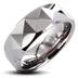 Tungsten Carbide Ring With Triagular Prism Design