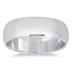 6mm Domed Comfort Fit Wedding Band in 10K White Gold