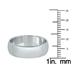 6mm Domed Comfort Fit Wedding Band in 10K White Gold