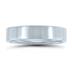 5mm Flat Comfort Fit Wedding Band In 950 Platinum 