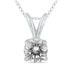 Certified 3/4 Carat Round Diamond Solitaire Pendant in 14K White Gold (I-J Color, I2-I3 Clarity)