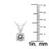 Certified 3/4 Carat Round Diamond Solitaire Pendant in 14K White Gold (I-J Color, I2-I3 Clarity)