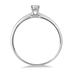 1/10 ct.tw Princess Diamond Solitaire Ring in 14k White Gold