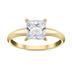 AGS Certified 3/4 Carat Round Diamond Solitaire Ring in 14K Yellow Gold (J-K Color, I2-I3 Clarity)