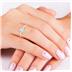 AGS Certified 3/4 Carat Round Diamond Solitaire Ring in 14K Yellow Gold (J-K Color, I2-I3 Clarity)