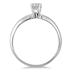 1/4 Carat Round Diamond Solitaire Ring in 14K White Gold (Premium Quality)