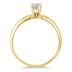 1/4 Carat Round Diamond Solitaire Ring in 14K Yellow Gold (Premium Quality)