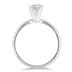 1/2 Carat Round Diamond Solitaire Ring in 14K White Gold (Premium Quality)
